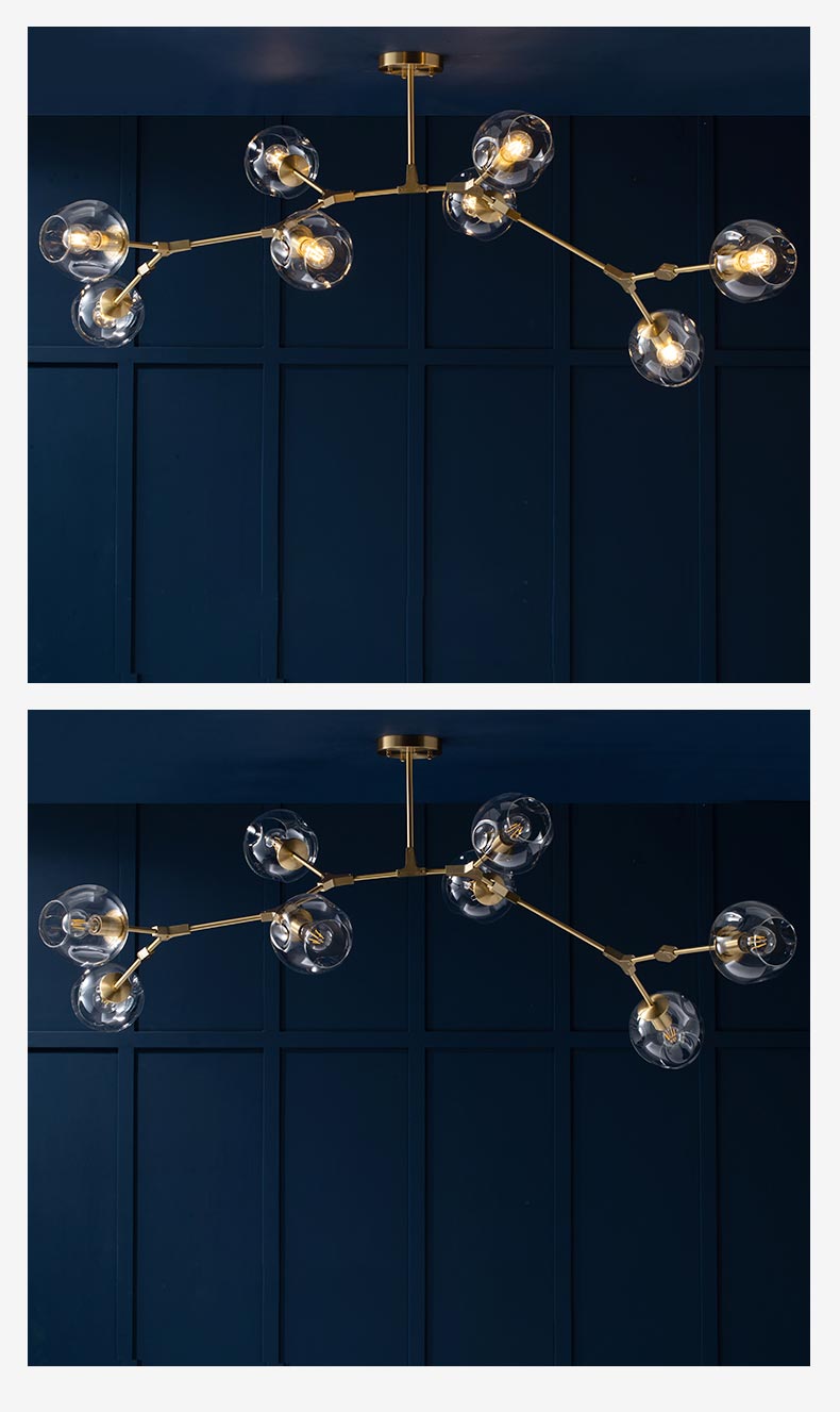 Đèn chùm trang trí Lindsey 8 bóng chao trong (LTCN191/8)