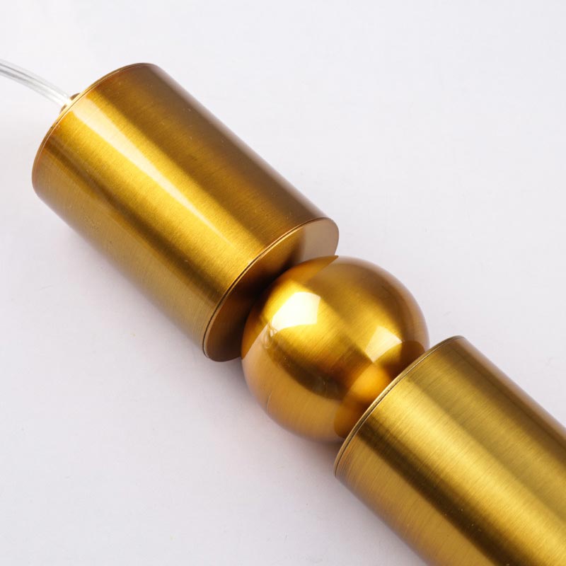 Đèn thả Ống bơ kim loại xi vàng cao cấp LT75007