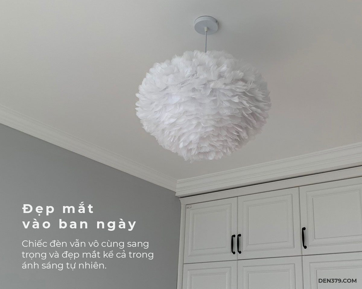 Đèn thả trang trí lông vũ cao cấp TT35/600