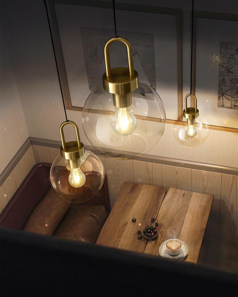 Đèn thả bàn ăn thủy tinh L02-1701 trang trí phòng ăn, bàn ăn, đầu giường phòng ngủ
