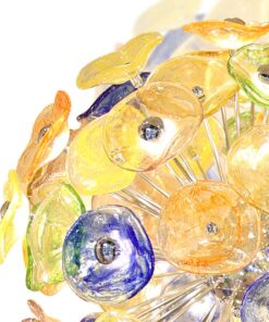 đèn chùm hoa lưu ly cao cấp cho phòng khách, bàn ăn