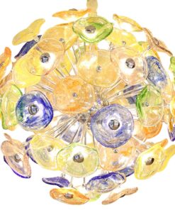 đèn chùm hoa lưu ly cao cấp cho phòng khách, bàn ăn