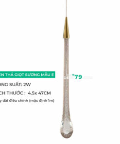 Đèn thả trang trí, thả thông tầng thủy tinh LTD15