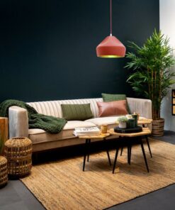 Đèn thả trang trí xi măng đỏ hồng (KD6835/24) trang trí phòng khách