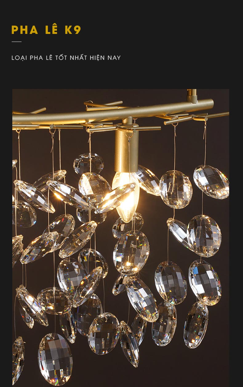 Đèn thả pha lê cao cấp AU1517
