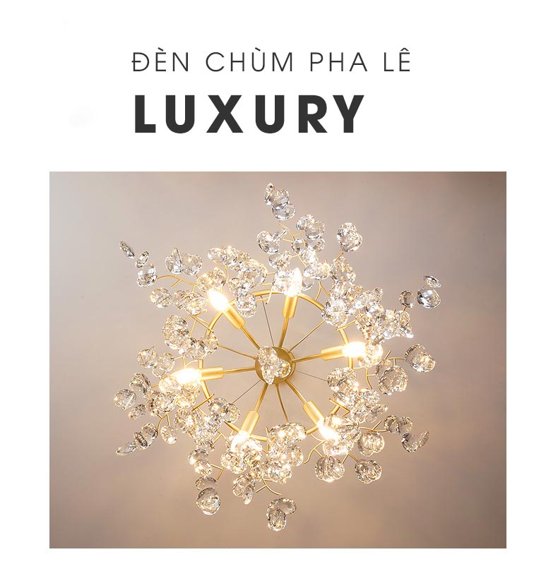 Đèn thả pha lê cao cấp AU1517