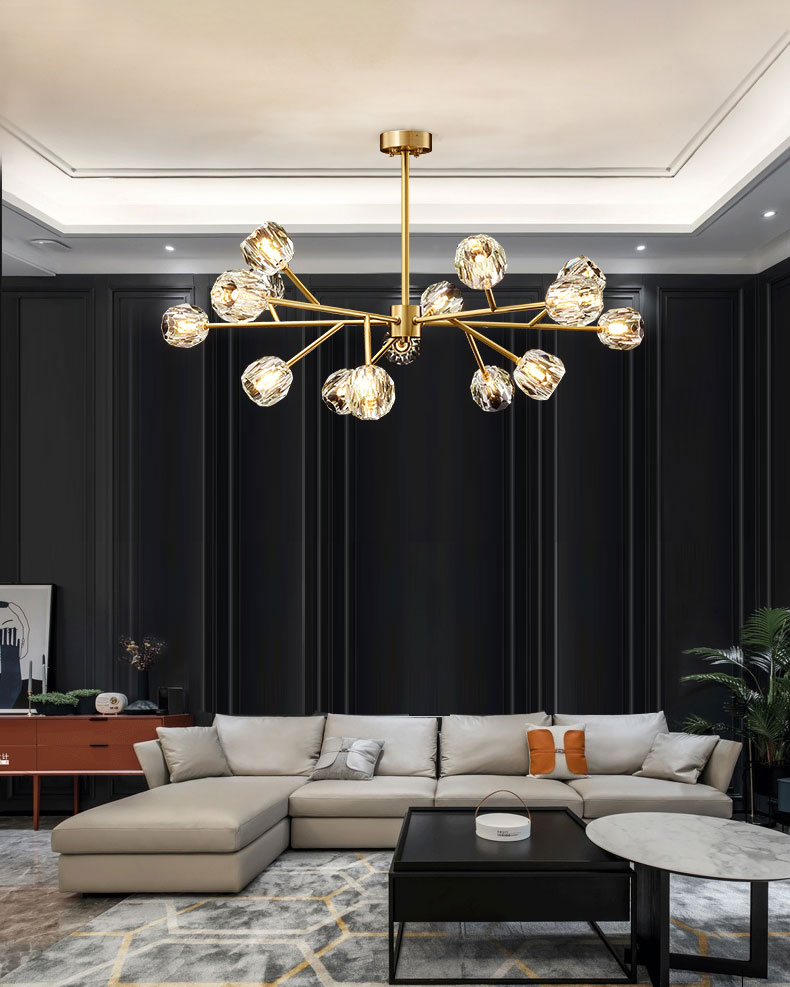 Đèn chùm trang trí pha lê hiện đại AU1570