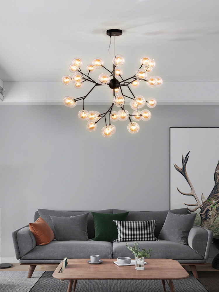 Đèn chùm thủy tinh hiện đại 36 bóng VS21614