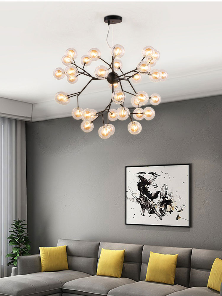 Đèn chùm thủy tinh hiện đại 36 bóng VS21614