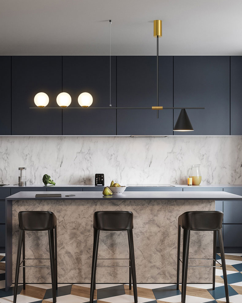 Đèn thả trang trí hiện đại VS226: bàn ăn, quầy bar, 3 bóng 3W