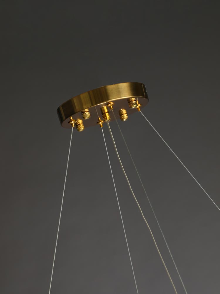 Đèn chùm vòng tròn pha lê Nguyệt Quế AU1500