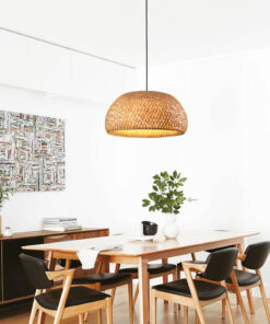 VIRGO V9311 | Đèn thả mây tre đan trang trí