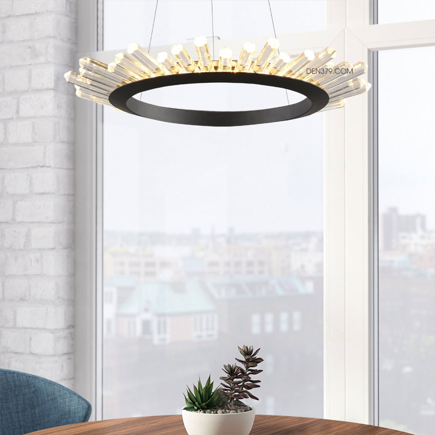 Đèn thả trang trí vòng tròn pha lê D3045