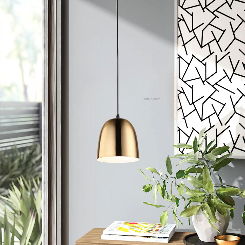Đèn thả chụp hợp kim xi mạ đồng D3047