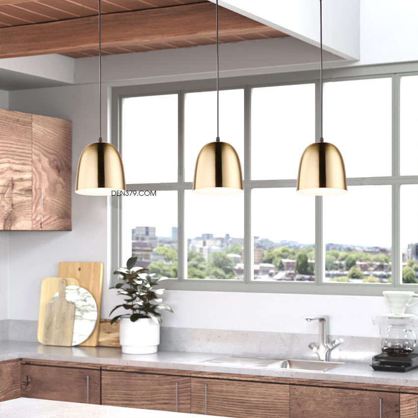 Đèn thả chụp hợp kim xi mạ đồng D3047