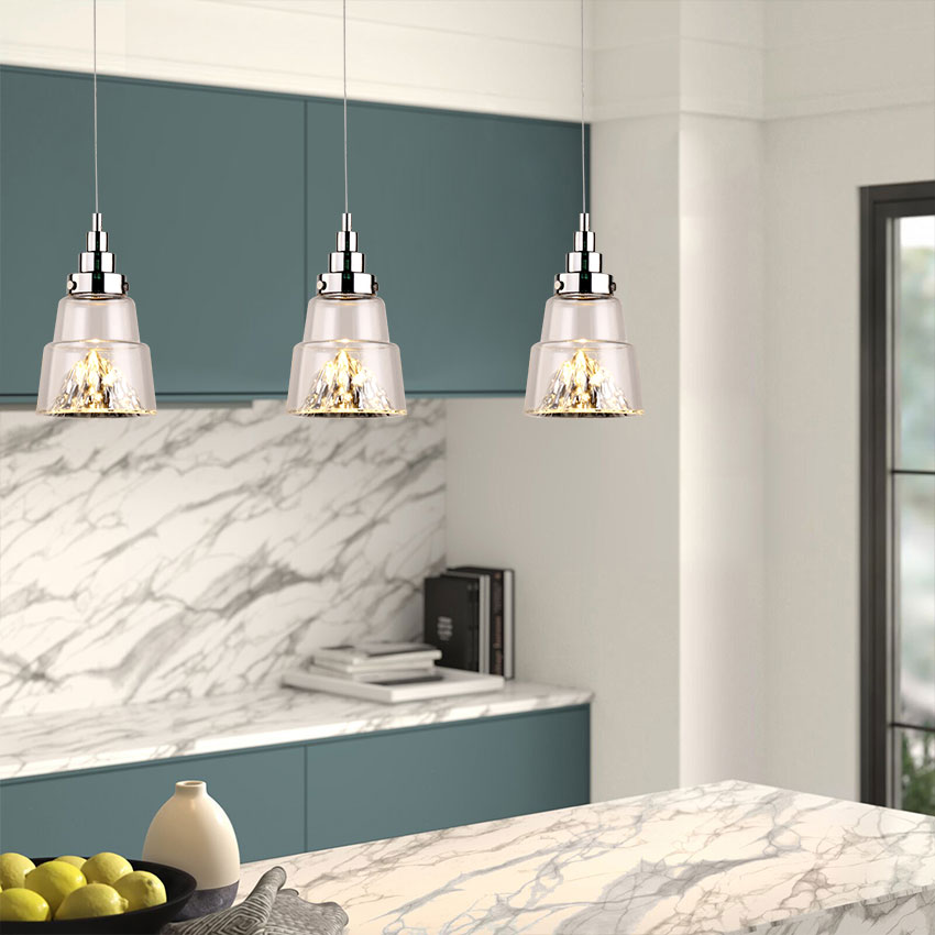 Đèn thả thủy tinh trang trí D3053