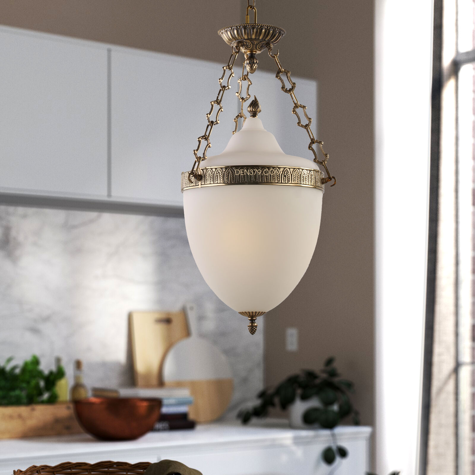 Đèn thả đồng cổ điển D2021