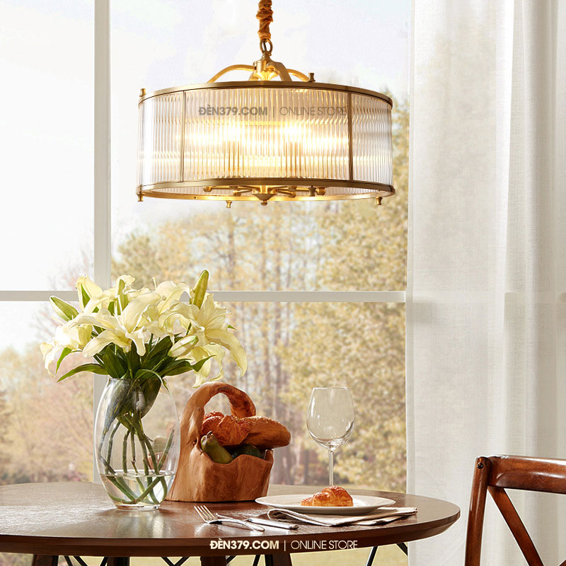 Đèn thả đồng cổ điển trang trí D3105