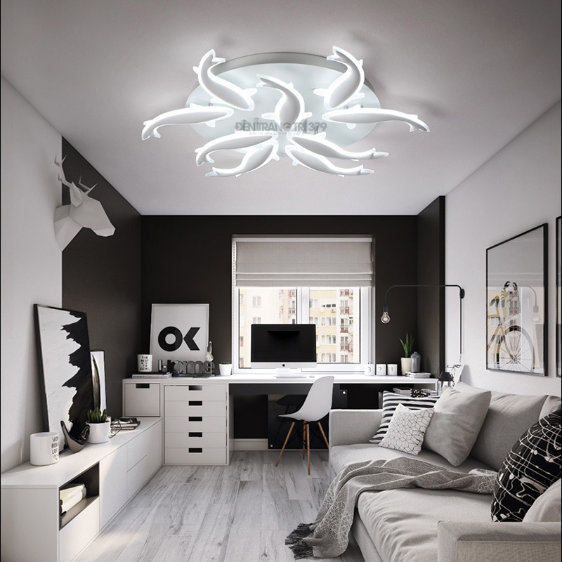 Đèn LED ốp trần đàn cá chép 3 chế độ sáng S260