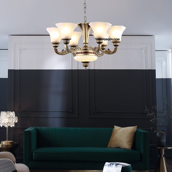 Đèn chùm 6 tay phong cách cổ điển D3192