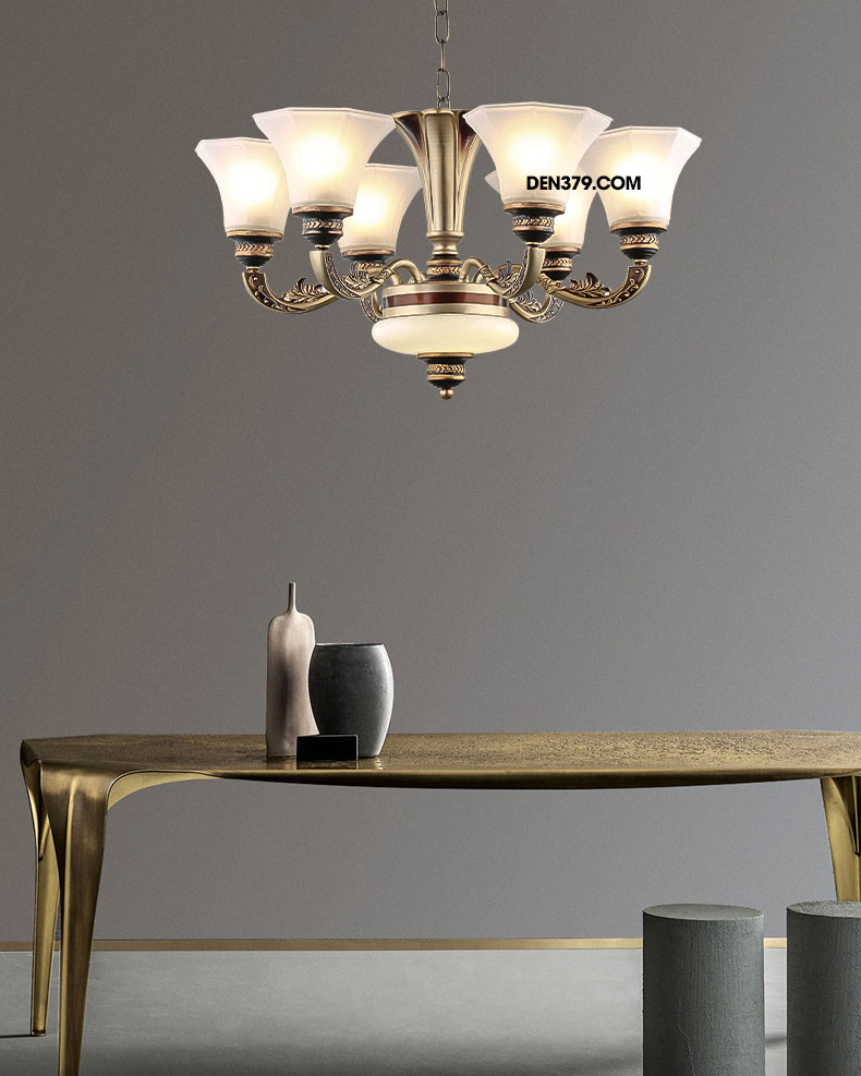 Đèn chùm 6 tay phong cách cổ điển D3192