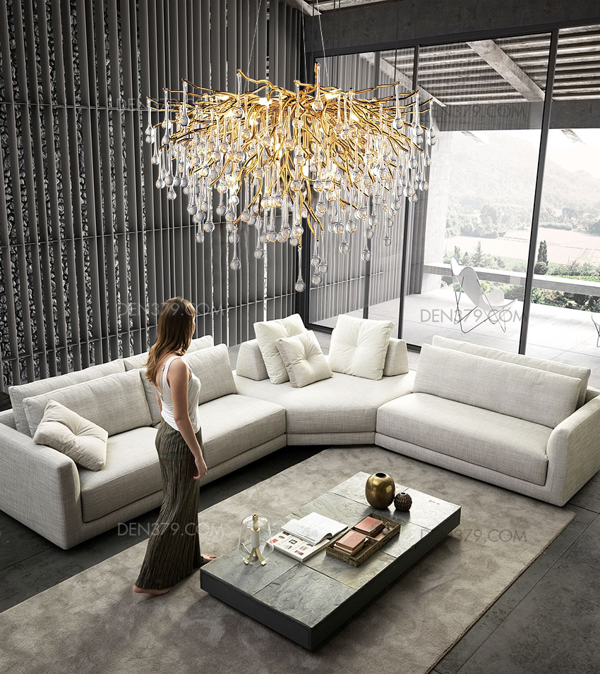 Đèn trang trí pha lê giọt nước D3188