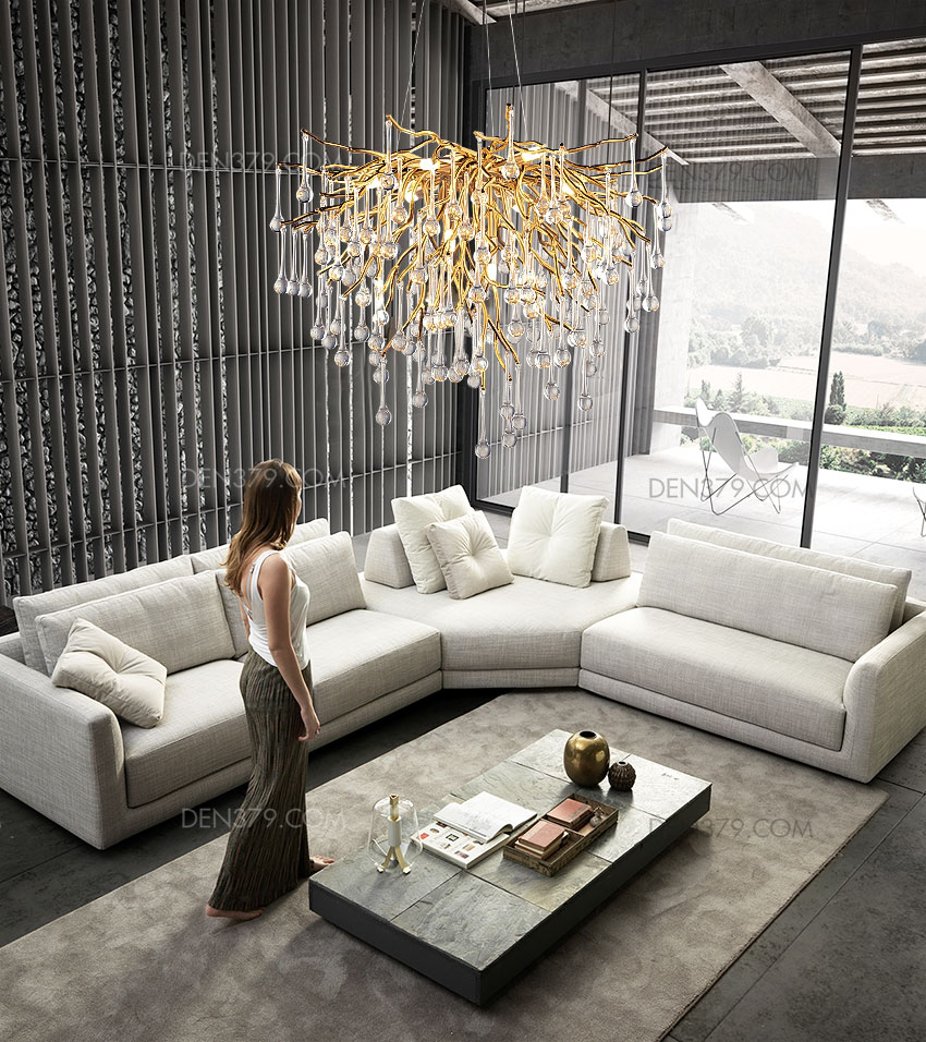 Đèn trang trí pha lê giọt nước D3189