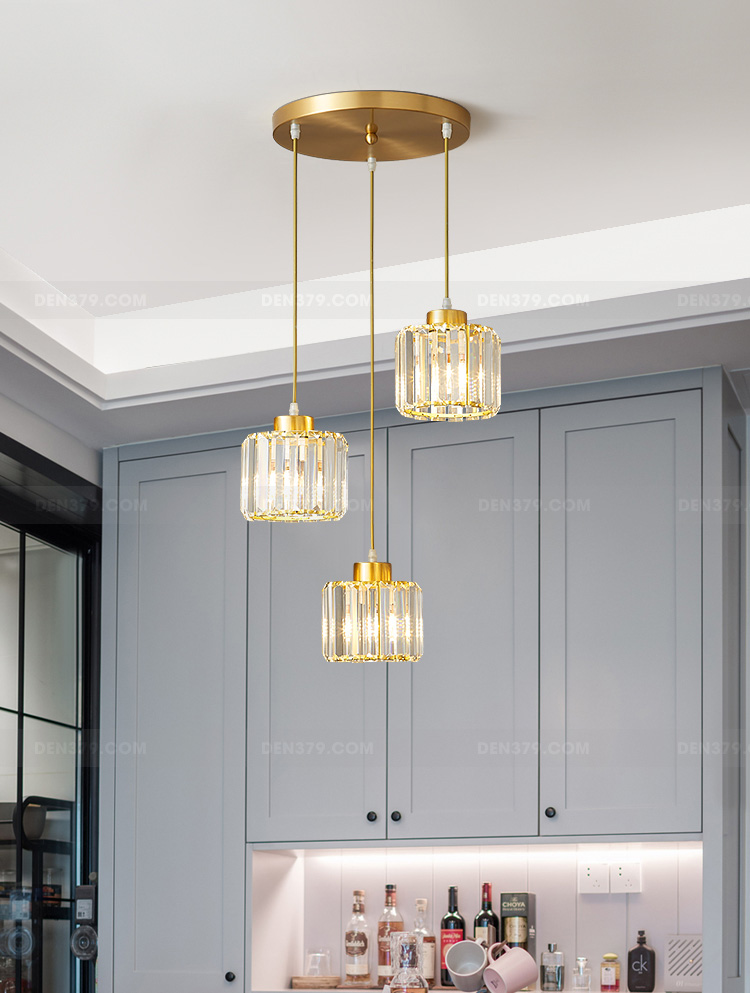 Đèn thả trang trí thủy tinh D3068G/3