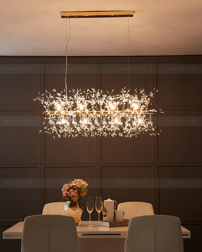 Đèn thả trang trí bàn ăn pha lê D3206N/90