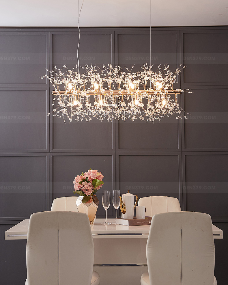 Đèn thả trang trí bàn ăn pha lê D3206N/90