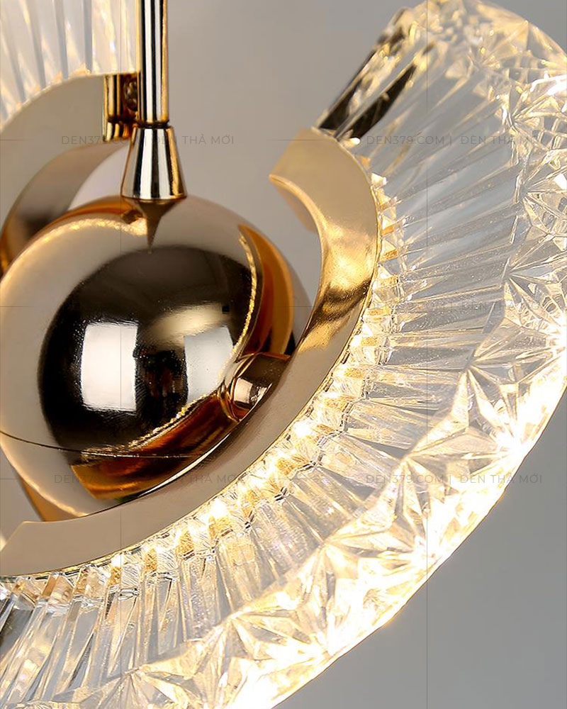Đèn thả pha lê trang trí thông tầng DA2001T