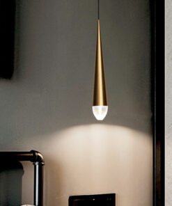 đèn thả thủy tinh giọt nước trang trí phòng ngủ