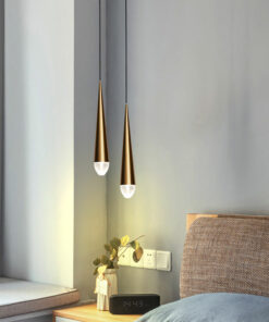 đèn thả thủy tinh giọt nước phòng ngủ