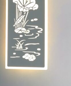 Đèn LED dán tường tranh Hoa Sen