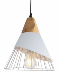 đèn thả trang trí bằng nhôm gỗ