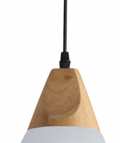 đèn thả trang trí bằng nhôm gỗ