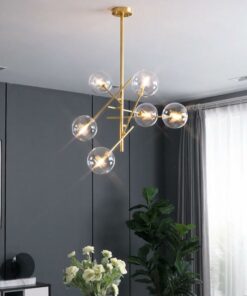 Đèn chùm chao thủy tinh hiện đại