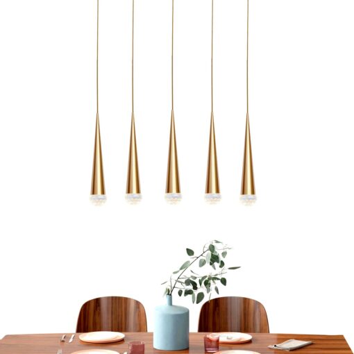 đèn thả thủy tinh giọt nước