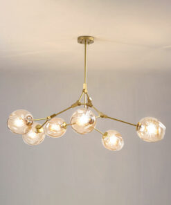 Đèn chùm chao thủy tinh hiện đại