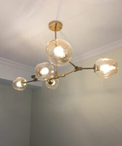 Đèn chùm chao thủy tinh hiện đại