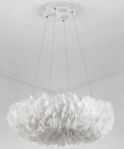 Đèn chùm trang trí lông vũ cao cấp cho phòng ngủ ấm cúng