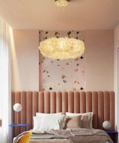 Đèn chùm trang trí lông vũ cao cấp cho phòng ngủ ấm cúng