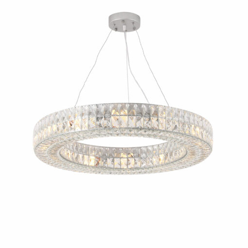 Đèn chùm thả vòng tròn pha lê hiện đại LT-8074