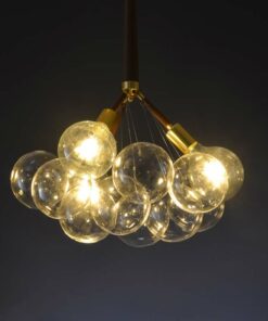 Đèn chùm trang trí bong bóng thủy tinh trong suốt