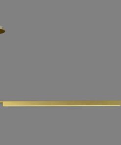 Đèn thả thanh ngang vàng đồng hiện đại trang trí bàn ăn L12274