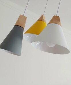 Đèn thả trang trí chuôi gỗ LTCN 171