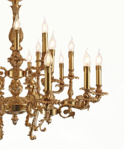 đèn chùm đồng bóng nến cao cấp cổ điển