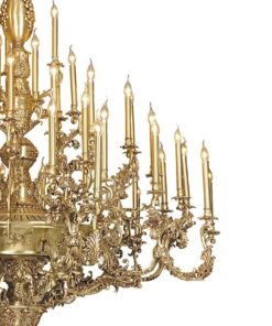 Đèn chùm đồng nến cao cấp