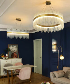 đèn chùm trang trí pha lê hiện đại