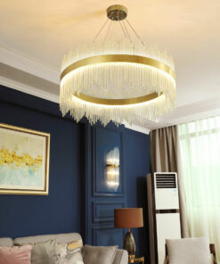 đèn chùm trang trí pha lê hiện đại